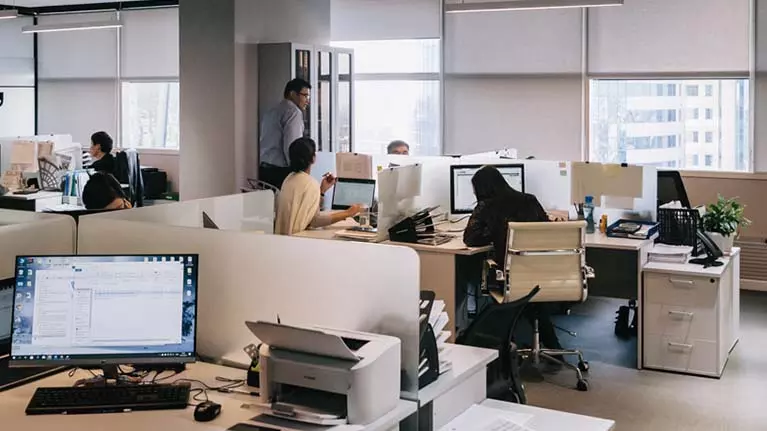 Open plan office