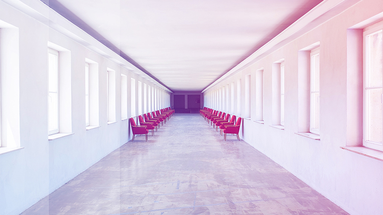 Chairs in hallway